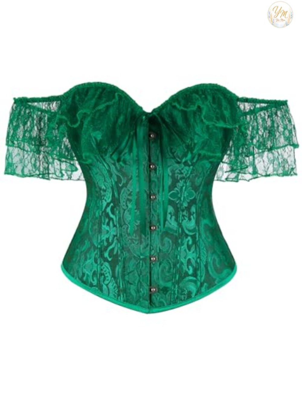 Women's Vintage Corset Top Off Shoulder Removable Spaghetti Strap Bowknot